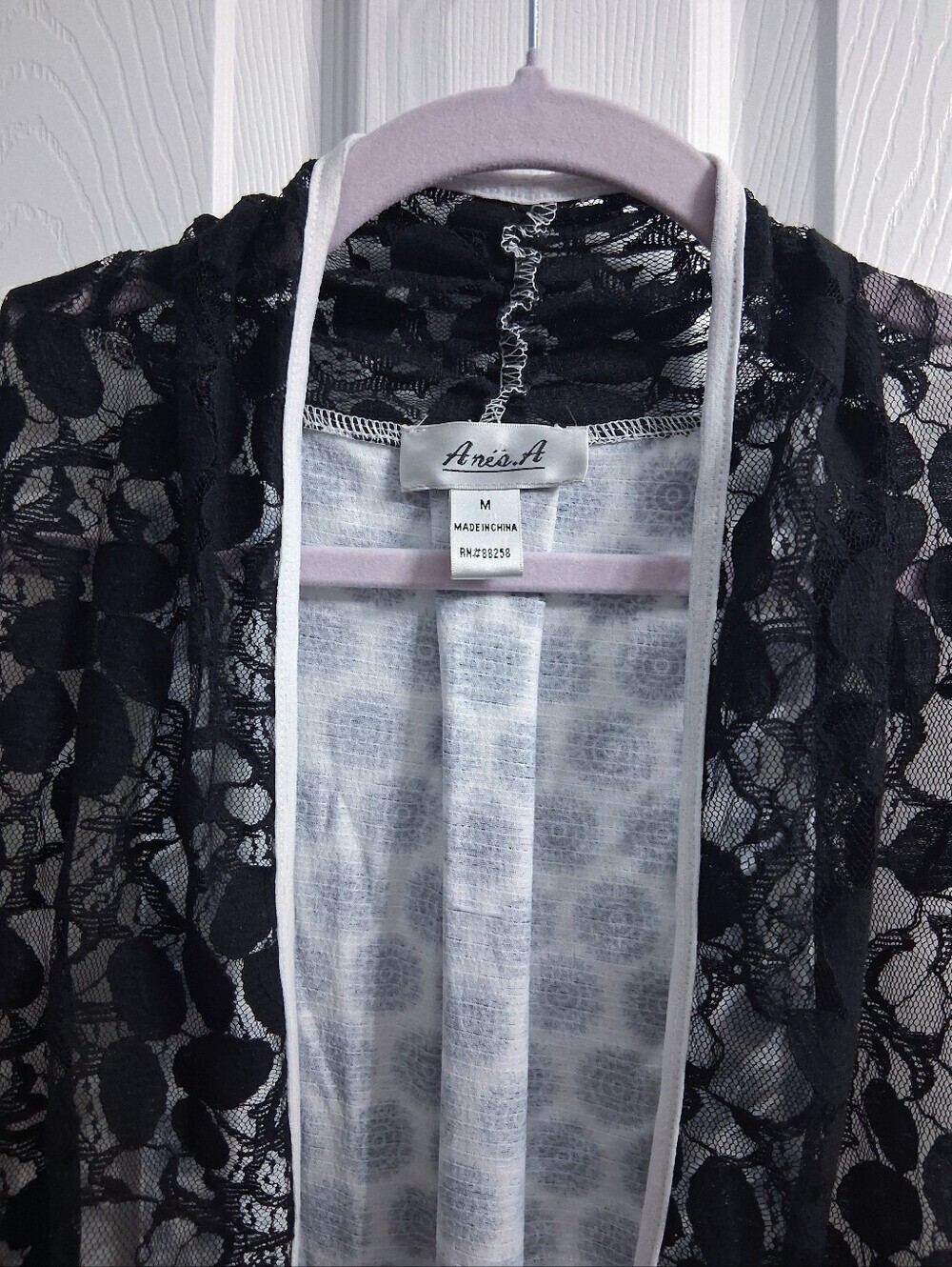 Anes A. Boho Art To Wear Vest Flowy Fairy Hem Lightweight Lace And Panels - Picture 3 of 11